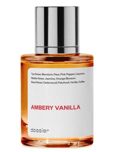 dossier perfume ambery vanilla|amber orange blossom dossier.